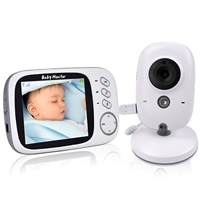 COLORWAY Babyphone con fotocamera, Wireless Baby Monitor Video Baby Monitor funzione interfono digitale con sensore di temperatura Canti sonno visione