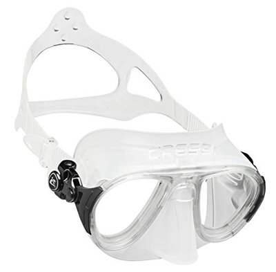 Cressi Calibro Mask, Maschera Subacqua Professionale Antifog per Apnea, Immersioni Unisex Adulto, Trasparente/Trasparente