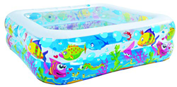 Pullach Hof Piscina quadrata con animali marini, ca. 145 cm x 145 cm x 45 cm, con kit di riparazione incluso en oferta