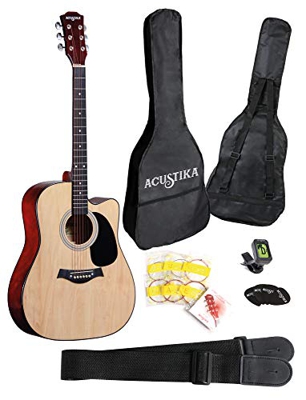 ACUSTIKA F315 Chitarra Acustica - Chitarra Acustica cut-away misura 41” (105x40x10) cm in Legno - 6 Corde in Acciaio, colore Natural.