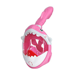 Glymnis Maschera Snorkeling Bambini Forma di Squalo Maschera Subacquea per Bambini a Vista Panoramica 180°, Anti-Appannamento, Anti-Infiltrazioni, con en oferta