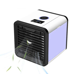 Mini Condizionatore Portatile, 5-in-1 Air Cooler Raffrescatore Evaporativo Aria Condizionata Portatile Casa con 3 Velocità Display Digitale a LED per  características