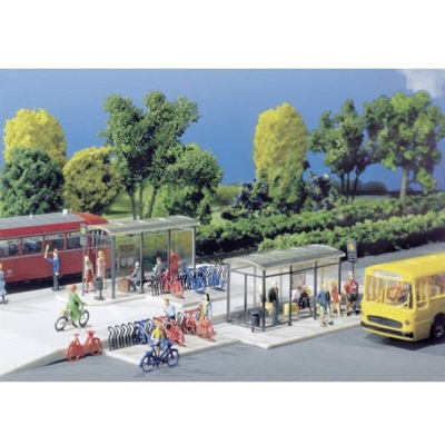 180553 H0 fermate City 90-Compact Kit da montare - Faller