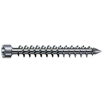 Vite Universali Della Truffa Testa Svasata T-star Plus, 4tagliare, Filettatura Piena, Bianco Zincato, 8.0 X 400 Mm, 50 Pezzi