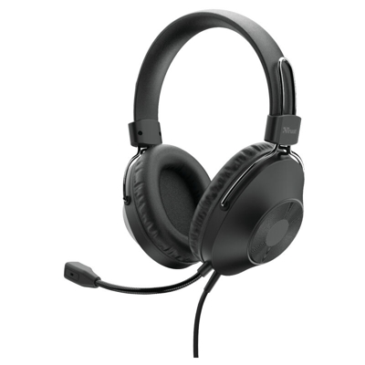 HS-250 Cuffia Padiglione auricolare Nero - Trust