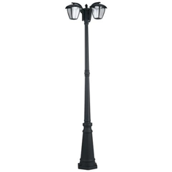 LANT-LADY / P3 - Palo con due lanterne elegante di colore nero 9 watt 4000 kelvin precio