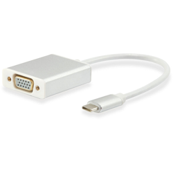 133451 cavo di interfaccia e adattatore USB Type C VGA Bianco - Equip en oferta