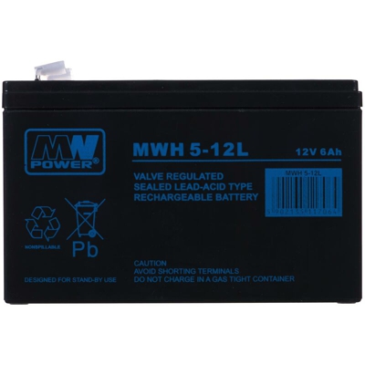 Mw potenza mwh 5-12l batteria veicolo 6 ah 12 v 125 a