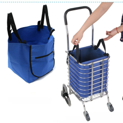 1x Trolley Bag Riutilizzabile Shopping Supermarket Drogheria Oxford precio