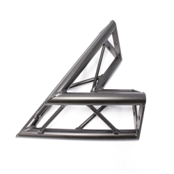 Alluminio nero triangolare capriata 150 millimetri angolo di 45 gradi - Bematik características