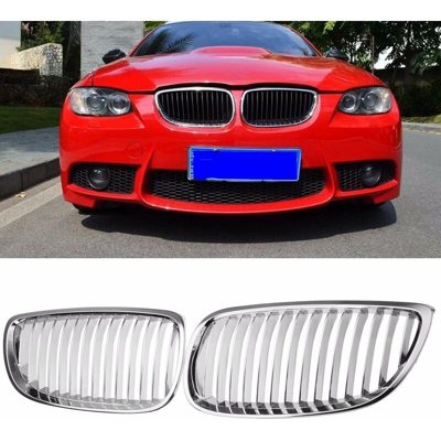 2x Griglia per paraurti anteriore Griglia sportiva cromata Pr BMW E92 E93 M3 335xi 328i