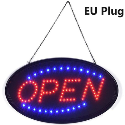 2 modalità luce LED APERTO CAFFÈ AL NEON Segno Luce al neon Lampeggiante Negozio Bar (spina UK)