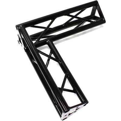 Triangolare truss 150 millimetri di tipo-2 in alluminio nero angolo di 90 gradi - Bematik