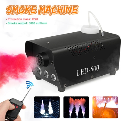 Nebbia LED wireless a più colori Spruzzatore nebulizzatore Telecomando Hine Fog DJ Discoteca Luce laser Club Fogger Pub Effetto scenografico Spina