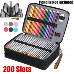 Set da disegno professionale Set di matite per artisti Astuccio in grafite da 200 slot (caffè, solo custodia) características