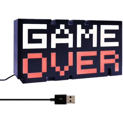 Game over game atmosfera luce con sensore sonoro regolazione a tre posizioni tendone lampeggiante multicolore con cavo USB