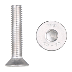 5 pz 304 in acciaio inox a testa svasata esagono incassato DIN7991 vite a testa piatta vite a esagono incassato M-8 * 40 características