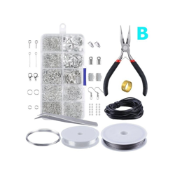 10 Griglia Kit per creazione di gioielli in metallo Accessori per strumenti di riparazione di materiali per collane fai-da-te Forniture per adulti en oferta