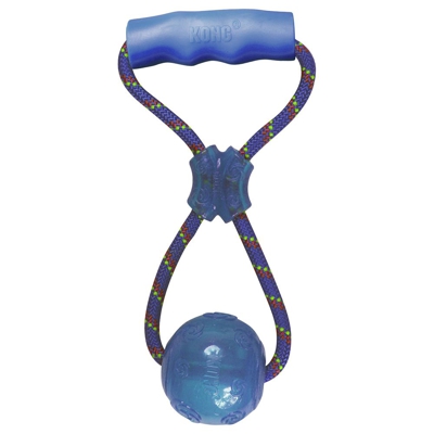 KONG Squeezz Ball con maniglia - Ø 8 cm