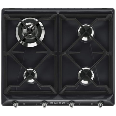Piano Cottura SR964NGH Serie Victoria a Gas 4 Fuochi Gas Colore Nero