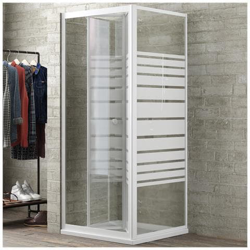 Box Cabina Doccia Angolare Corner Due Ante Scorrevoli Cristallo Temprato precio