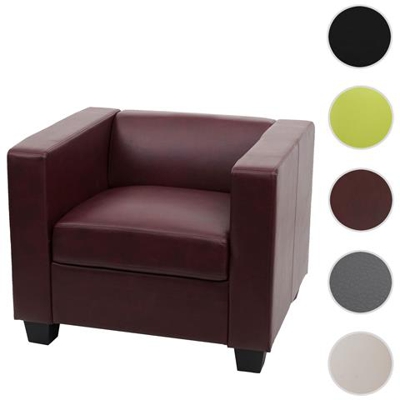 Serie Lille M65 Poltrona 75x86x70cm Ecopelle Bordeaux