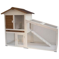 Conigliera Tommy Bianca E Marrone 140x65x100 Cm 20072 precio