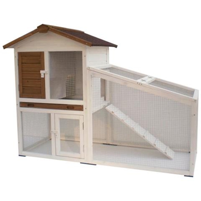 Conigliera Tommy Bianca E Marrone 140x65x100 Cm 20072