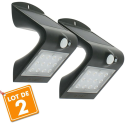 Set di 2 applique solari da esterno 1,5W bianco naturale precio