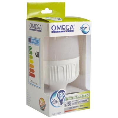 Omega - LED BIG IP20 20W E27 1700LM 4000K A+