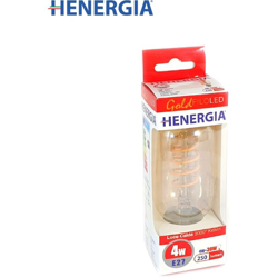 Henergia - SOFT FILAMENT ROUND LED VETRO AMBRATO T45 4W 250LM 3000K E27 220/240V características