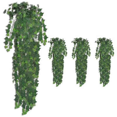 Foglie Artificiali Di Edera 4 Pz Verdi 90 Cm