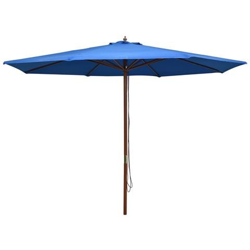 Ombrellone Da Esterni Con Palo In Legno 350 Cm Blu características
