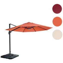 Ombrellone Parasole Hwc-a96 Rotondo 3m Arancio Con Base en oferta