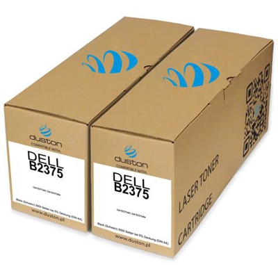 2x B2375, 593-bbbi Toner Negro Compatible Con Dell B2375dnf B2375dfw