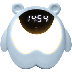 SY-Colorful sensore sveglia luce notturna 3 gruppi sveglia funzione snooze blu (batteria incorporata) precio