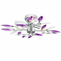 Insma - (Senza lampadina) Plafoniera a braccio in acrilico viola en oferta