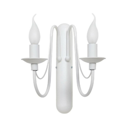 Homemania - Lampada a Parete Lilium - Applique - Bianco in Metallo, 35 x 30 x 33 cm, 2 x E14, 40W precio