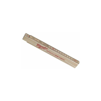 Milwaukee 4932459303 0-Metro Pieghevole Sottile in Legno, 2 m