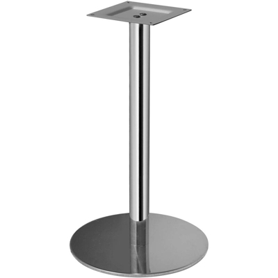 Gruppo Maruccia - Base per Tavolo Bar Made In Italy Basamento per Tavolo Pub in Acciaio Silver