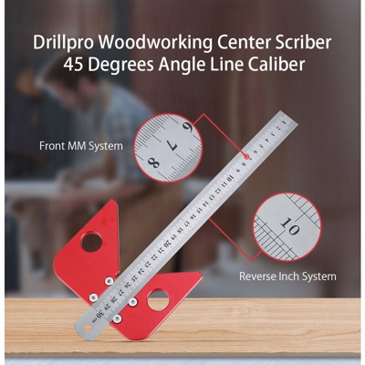 Centro per la lavorazione del legno Scriber Strumento per scriba per misuratore di misura per la lavorazione del legno Righello per linea angolare a