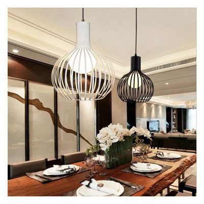 Lampada a Sospensione Industriale E27 Luce Pendente Retrò Bianca Luce Sospesa Vintage Lampadario Antico per Soggiorno Camera da Letto Del Caffè