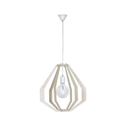 Lampada a Sospensione Tigris - Lampadario - da Soffitto - in Metallo, Legno, 43 x 43 x 90 cm, 1 x E27, 60W características