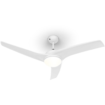Figo Ventilatore da Soffitto 52' 55W Lampadario 2x42W Telecomando bianco - Klarstein
