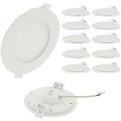 Eclairage Design - Lotto di 10 Downlight LED Panel Extra-Flat 6W | Température de Couleur: Bianco caldo 3000K características