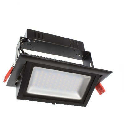 Ledkia - Faretto Proiettore LED SAMSUNG 120lm/W Orientabile Rettangolare 28W LIFUD Nero Bianco Freddo 5500K Non Dimmerabile