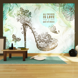 Fotomurale All you need is a new pair of cm 350x245 - Artgeist en oferta