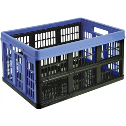 Lgvshopping - Tontarelli Cesta Voila' Pieghevole 45 Litri in Plastica Nero/Blu 7 x 54 x 38.5cm características