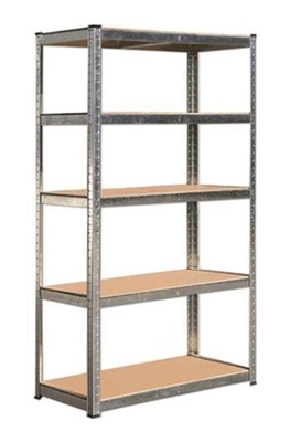 SCAFFALE SILVER IN ACCIAIO VERNICIATO 5 PIANI in legno mdf - 120X45XH180 BRIXO 300