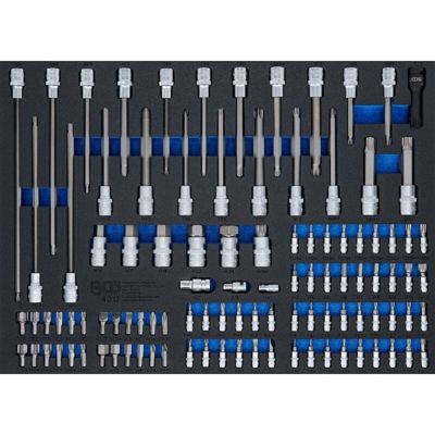 BGS carrello portautensili Inserto Punte e bit inserti, 101 pezzi, 1 pezzi, 4017